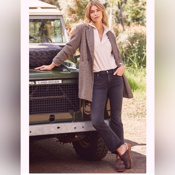 Vince Camuto Canzenee Sherpa Women  7.5 Brown Suede Wooden Wedge Heel Clog Shoes - Picture 3 of 16